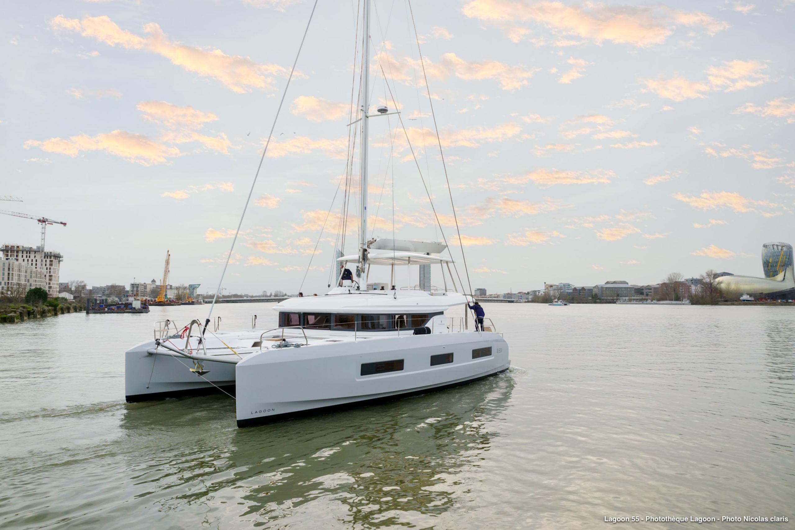 lagoon 55 in water
